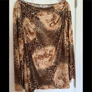 Maggie Sweet plus size animal print top